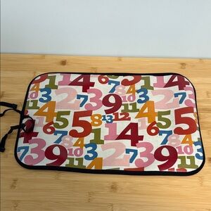 Sam & Bellie Chalk Wipeable Travel Placemat for Kids Numbers Design New in tube
